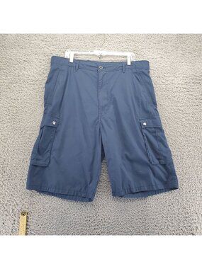 Levis Shorts Mens 38 Navy Blue Cargo Style Multiple Pockets Durable